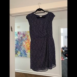 Elorie navy and white polka dot dress - size Medium